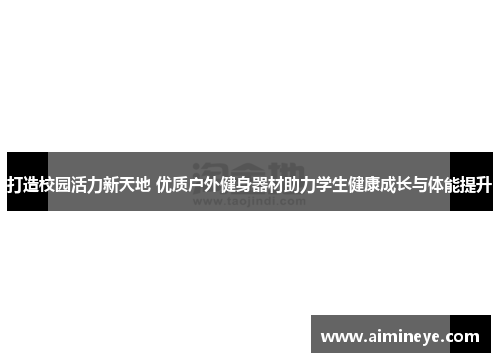 打造校园活力新天地 优质户外健身器材助力学生健康成长与体能提升